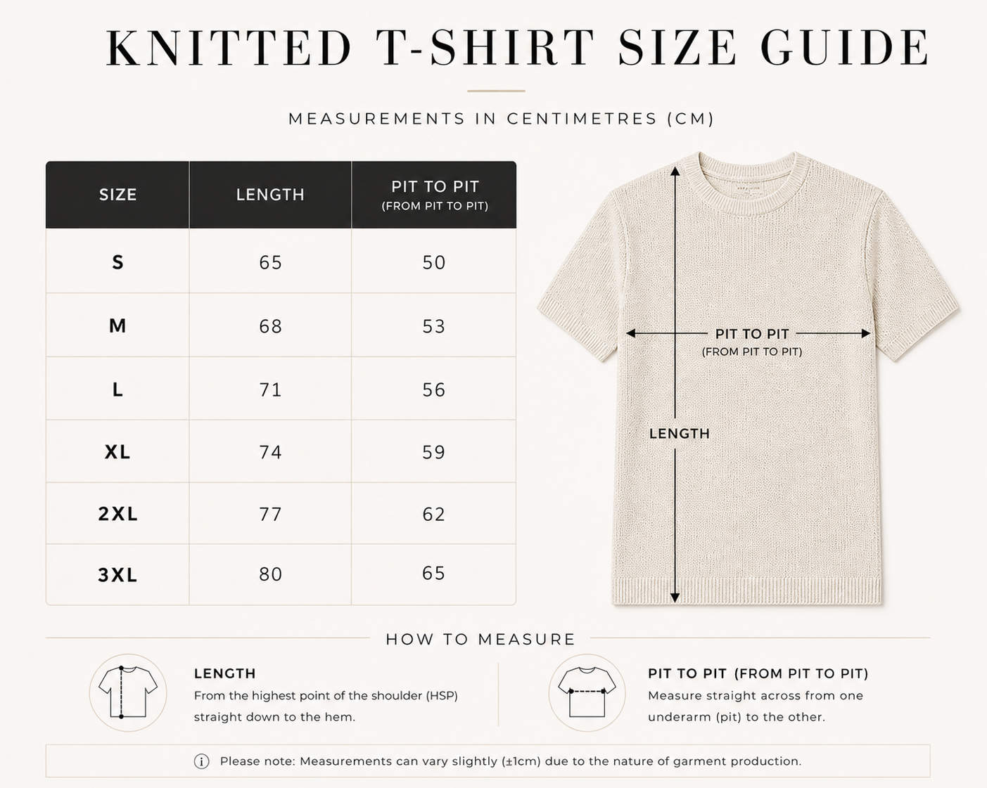 Beige Superfine Wool Crew-Neck T-Shirt