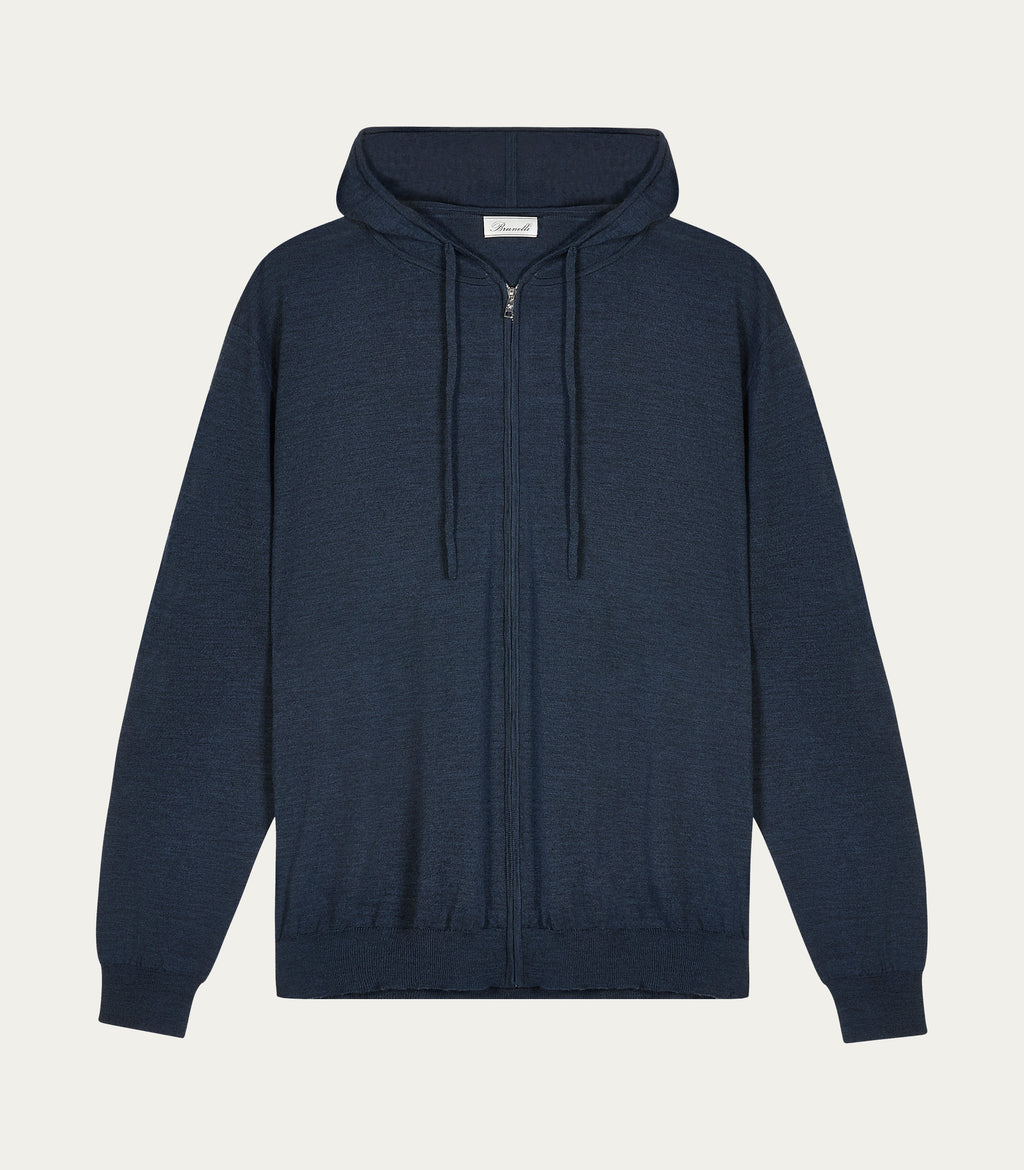 Superfine Merino Wool Knitted Hoodie