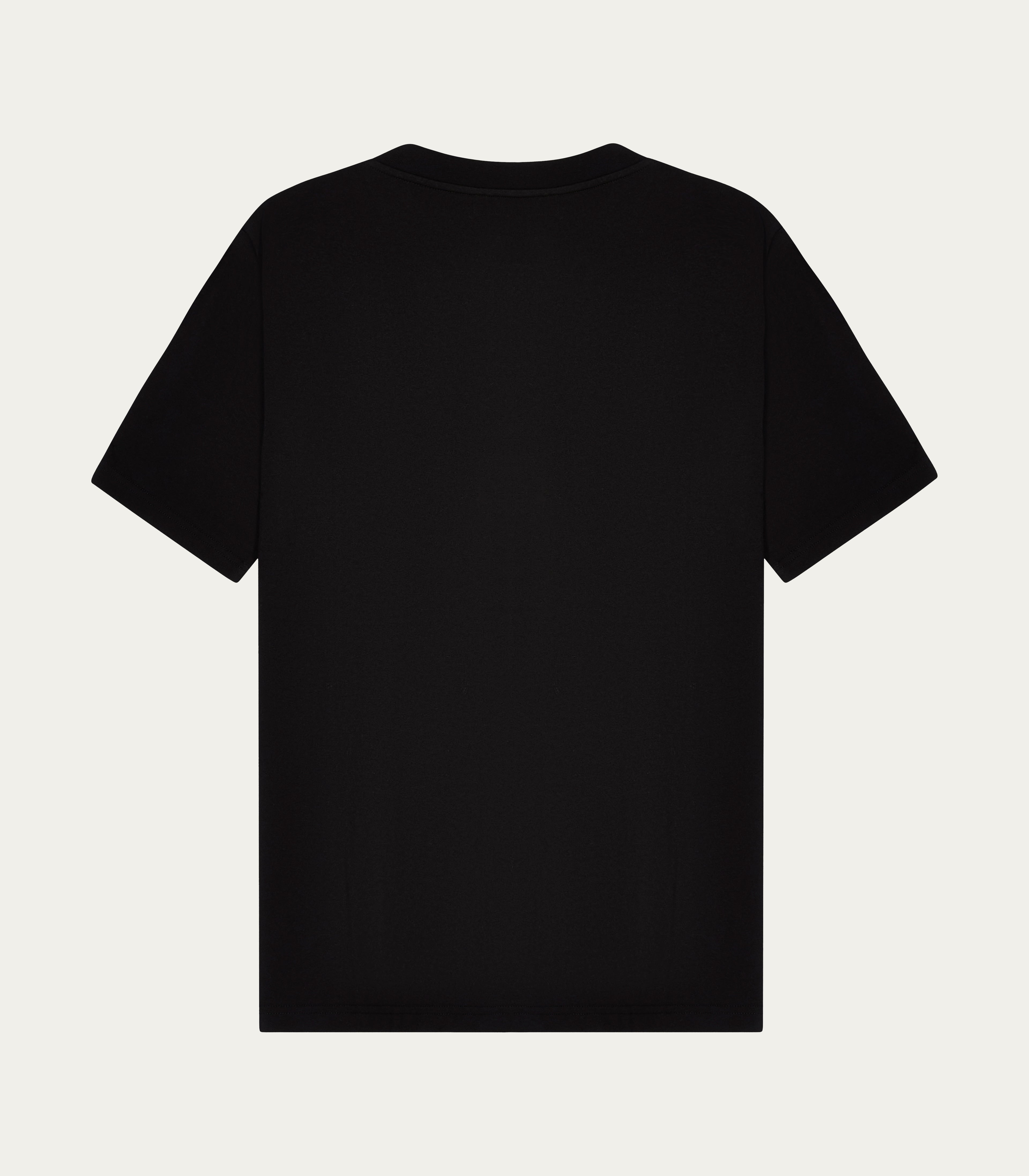 Black Organic Cotton Embroidered T-Shirt
