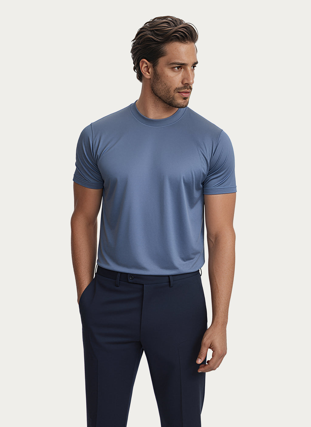 Tencel™ Blend Crew Neck T-Shirt